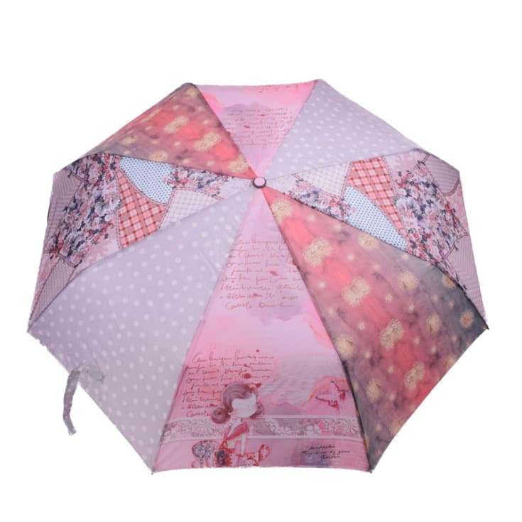 paraguas plegable automatico sweet candy girl pink