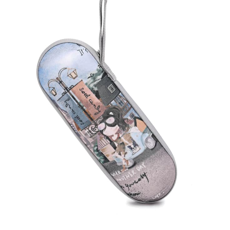 sweet & candy grey girl in vespa paraguas plegable mini con funda