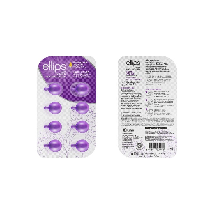 ellips nutricolor vitaminas capilares aceite de argan 8 capsulas