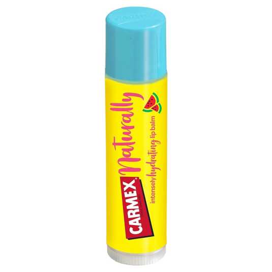 carmex naturally balsamo labia sandia stick 4,25 gr