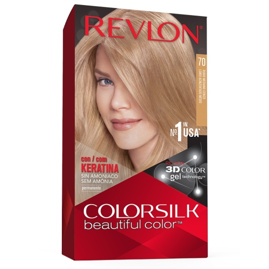 revlon colorsilk 70 rubio cenizo medio tinte permanente sin amoniaco