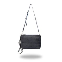 javier larrainzar bolso liso antelina bandolera negro 
