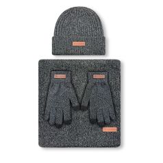 caramelo conjunto caballero 3 piezas gris