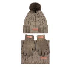caramelo conjunto 3 piezas camel