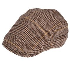 isotoner boina de cuadros marron