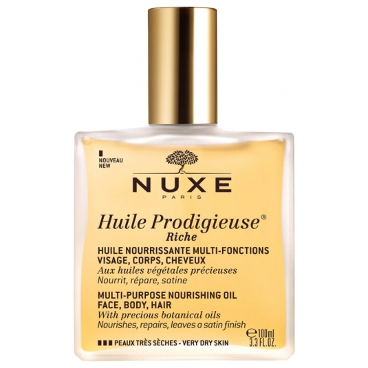 nuxe huile prodigieuse riche aceite pieles secas rostro-cuerpo-cabello 100ml