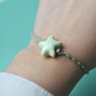 PULSERA HILO ESTRELLA VERDE ONL