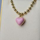 PULSERA SMLT CORAZON ROSA ONL