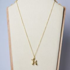 collar perro globo dorado