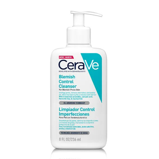 cerave limpiador facial control acne 236ml