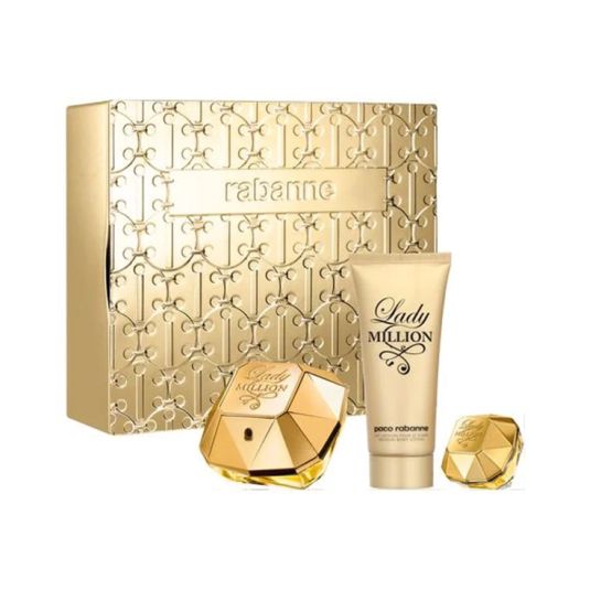 lady million eau de parfum 80ml cofre 3 piezas