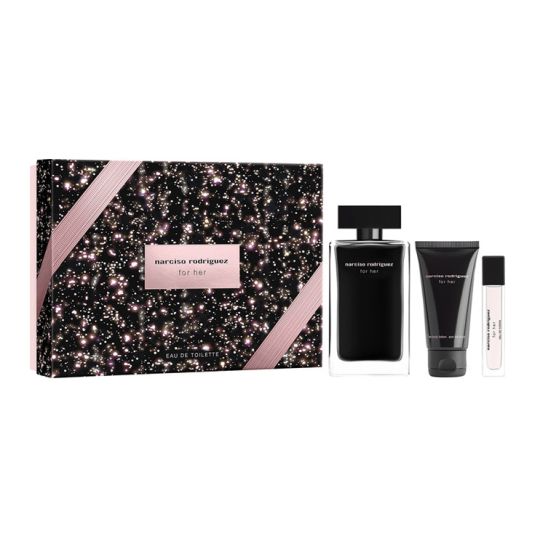 narciso rodriguez for her eau de toilette 100ml cofre 3 piezas