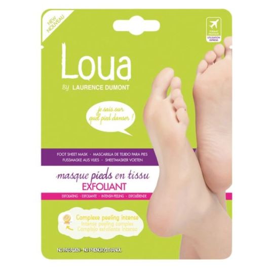 loua mascarilla exfoliante para pies