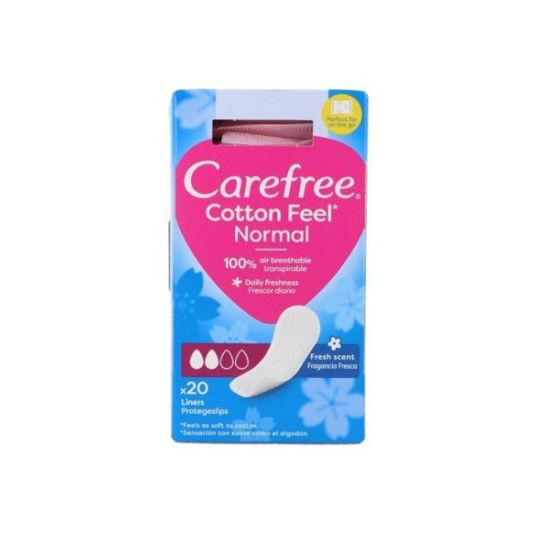 carefree protegeslips fresh plegado 20 unidades