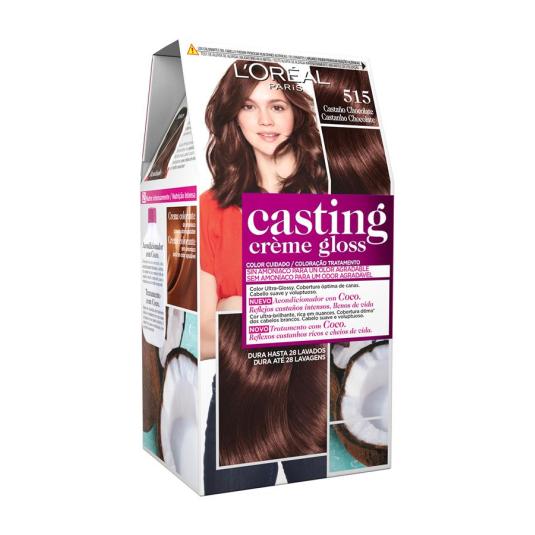 casting creme gloss tinte sin amoniaco castaño chocolate nº 515 