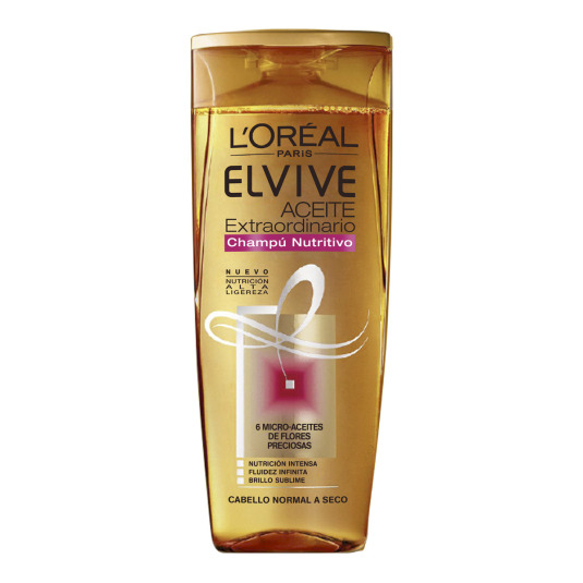elvive aceite extraordinario champu cabellos secos o normales 370ml
