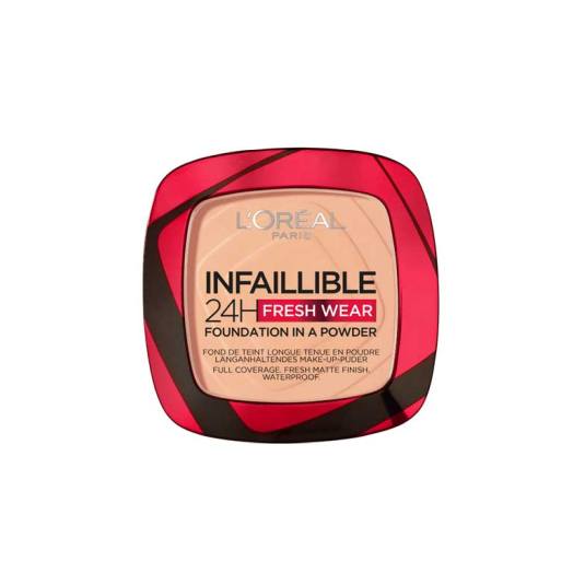 loreal infallible 24h fresh wear base de maquillaje en polvo pieles grasas