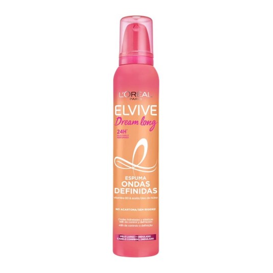 elvive dream long espuma ondas definidas pelo largo y ondulado 200ml
