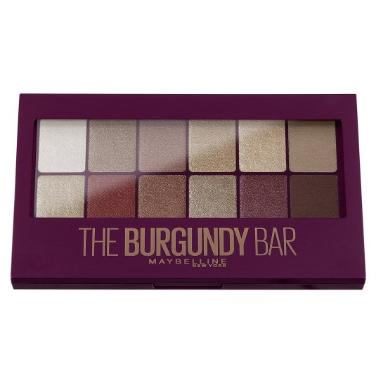 maybelline paleta de sombras the burgundy bar