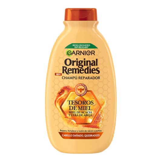 original remedies champu reconstituyente tesoros de miel 300ml