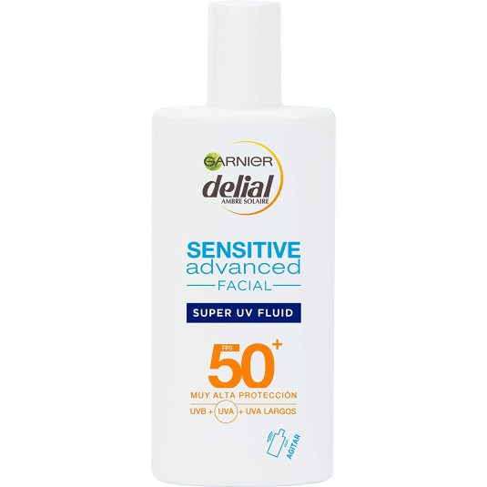 delial sensitive advanced super uv fluid crema solar facial spf50+ 40ml
