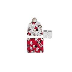 gorro+braga cuello+guantes minnie gris