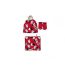 GORRO+BRAGA CUELLO+GUANTES MINNIE ROJO T-52