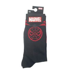 calcetines sport spiderman negro talla unica