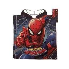 poncho playa microfibra spiderman