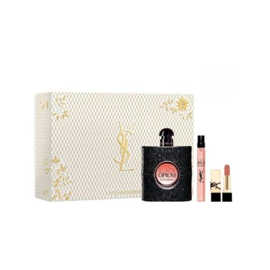ysl black opium eau de parfum 90ml cofre 3 piezas ysl black opium eau de parfum 90ml cofre 3 piezas