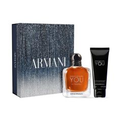 giorgio armani stronger with you intense eau de parfum 100ml cofre 2 piezas
