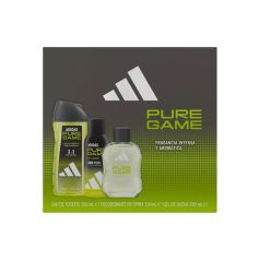 adidas pure game colonia 100ml cofre 3 piezas