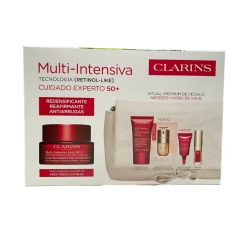 clarins multi-intensiva dia spf15 crema 50ml cofre 3 piezas