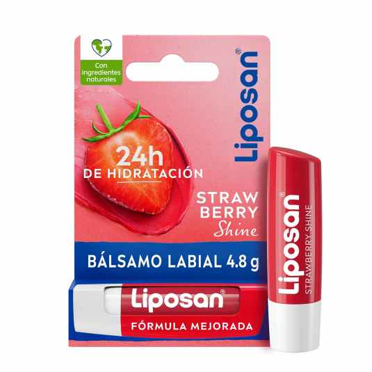 liposan strawberry shine cuidado labial stick