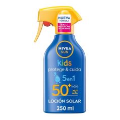 nivea sun protector solar corporal niños protege & cuida spf50+ 250ml