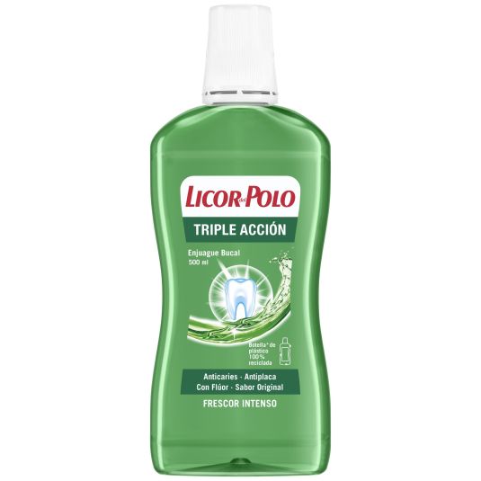 licor del polo colutorio triple accion 500ml