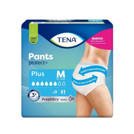 tena pants plus medium 9 uds