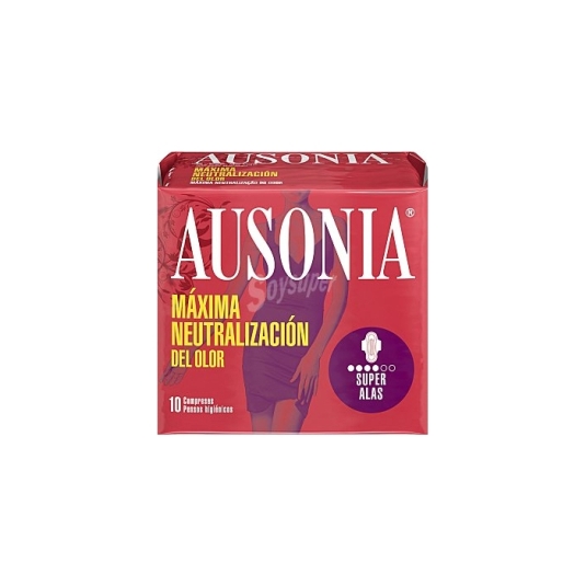 ausonia air dry compresas super c/alas 12uds
