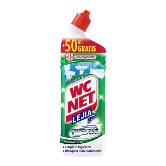 wc net lejia en gel higienizante 750ml +50ml gratis