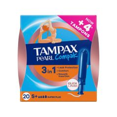 tampax compak pearl super plus 20u