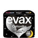 EVAX COTTONLIKE NOCHE ALAS EXTRA 10 U.