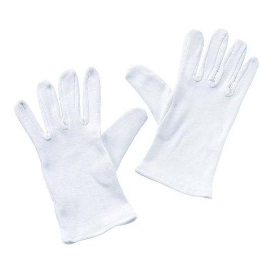 guantes blancos de algodon talla 10 - 1 par