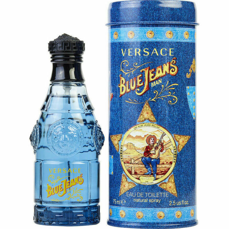 versace blue jeans men eau de toilette hombre 75ml