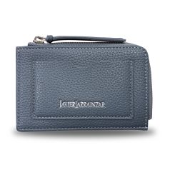 javier larrainzar monedero tarjetero azul