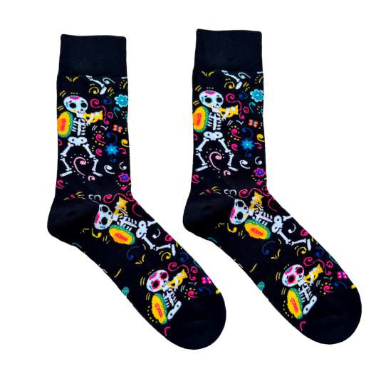 happy feet calcetines divertidos negro catrina