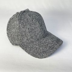 gorra jaspeada gris