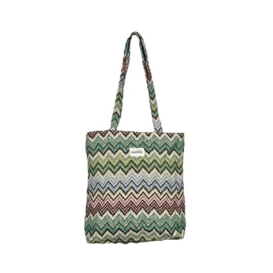 totebag pequeña matilda estampado zigzag