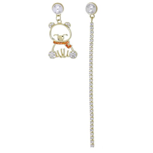 pendientes oso asimetricos