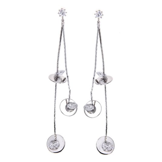 pendientes colgantes detalles platas