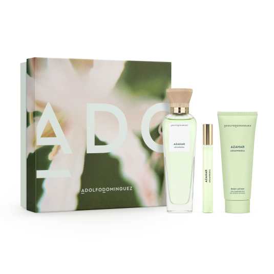 adolfo dominguez agua fresca de azahar 120ml cofre 3 piezas